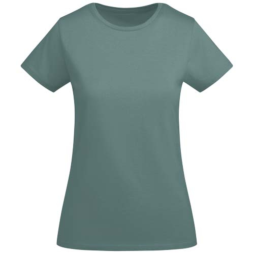 T-shirt coton bio 175g personnalisable femme Breda Roly Bleu calme